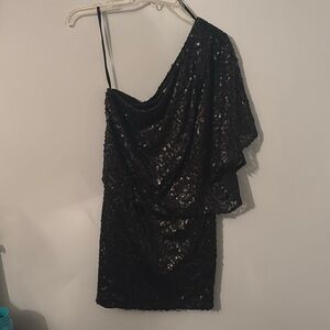 Jessica Simpson one shoulder sequin dress